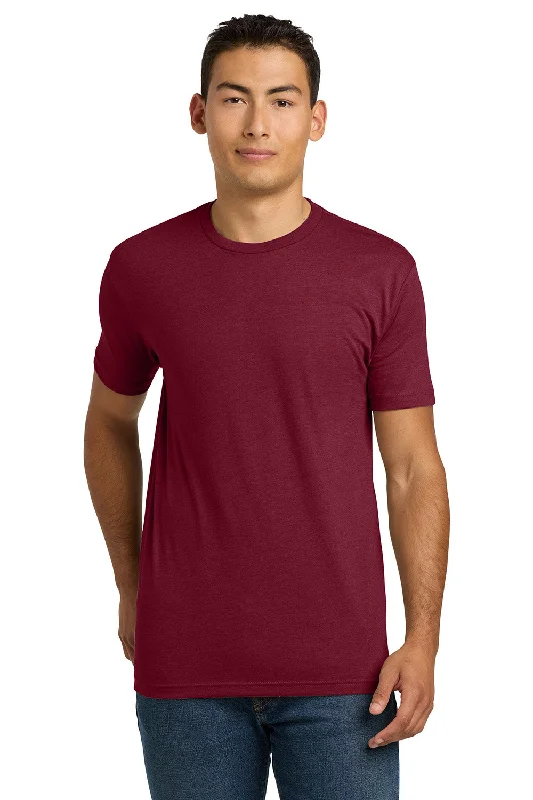 Men’s short-sleeve isthmus tops-Next Level Mens CVC Jersey Short Sleeve Crewneck T-Shirt - Cardinal Red