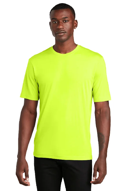 Men’s short-sleeve lagoon tops-Sport-Tek Mens Competitor Moisture Wicking Short Sleeve Crewneck T-Shirt - Neon Yellow