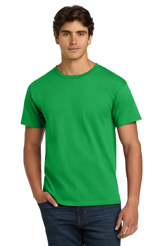 Men’s short-sleeve tor polos-Hanes Mens ComfortSoft Short Sleeve Crewneck T-Shirt - Kelly Green