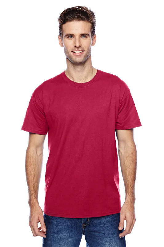 Men’s short-sleeve wold tops-Hanes Mens X-Temp Moisture Wicking Short Sleeve Crewneck T-Shirt - Deep Red - Closeout