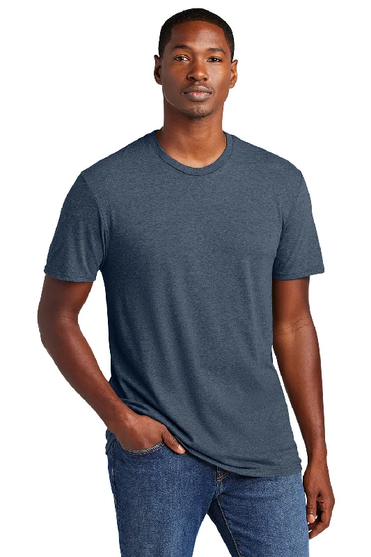 Men’s short-sleeve xylem tees-District Mens Very Important Short Sleeve Crewneck T-Shirt - Heather Navy Blue