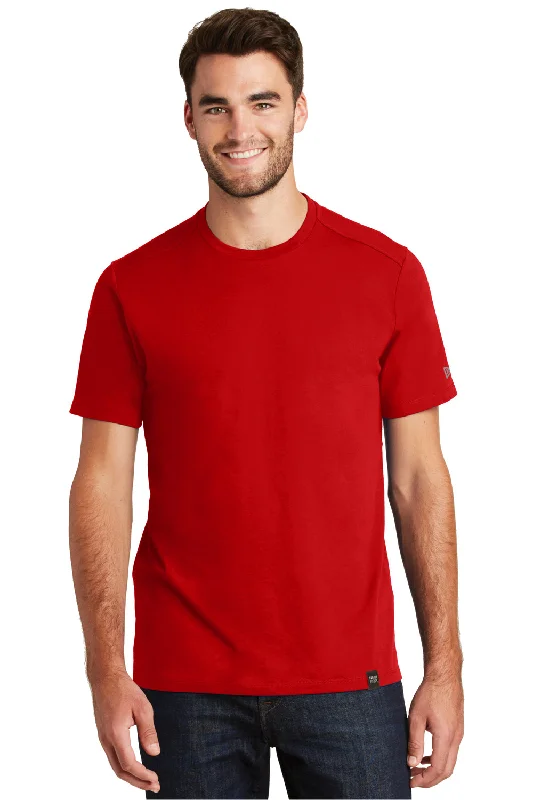 Men’s short-sleeve kiln tops-New Era Mens Heritage Short Sleeve Crewneck T-Shirt - Red