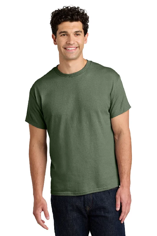 Men’s short-sleeve isthmus tops-Gildan Mens Short Sleeve Crewneck T-Shirt - Military Green