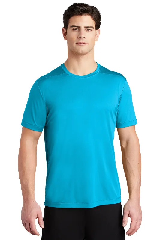 Men’s short-sleeve tidewater tops-Sport-Tek Mens Moisture Wicking Short Sleeve Crewneck T-Shirt - Sapphire Blue