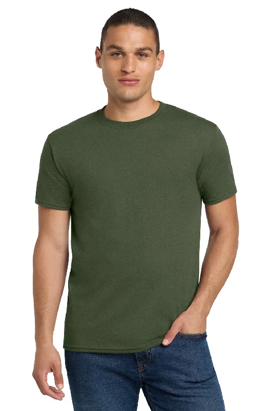 Men’s short-sleeve glen tees-Jerzees Mens Dri-Power Moisture Wicking Short Sleeve Crewneck T-Shirt - Military Green