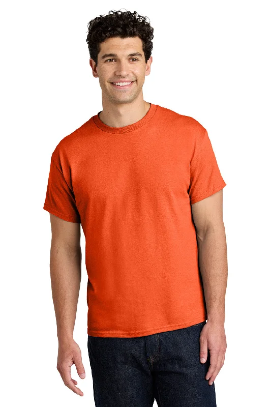 Men’s short-sleeve prong tees-Gildan Mens Short Sleeve Crewneck T-Shirt - Orange