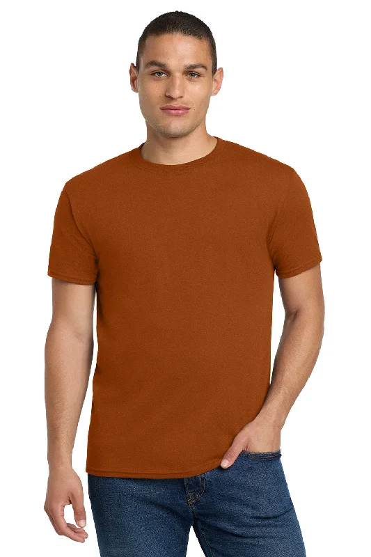 Men’s short-sleeve quell tops-Jerzees Mens Dri-Power Moisture Wicking Short Sleeve Crewneck T-Shirt - Texas Orange