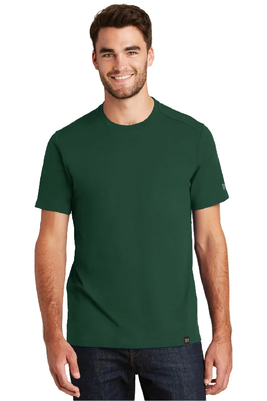 Men’s short-sleeve nix tees-New Era Mens Heritage Short Sleeve Crewneck T-Shirt - Dark Green