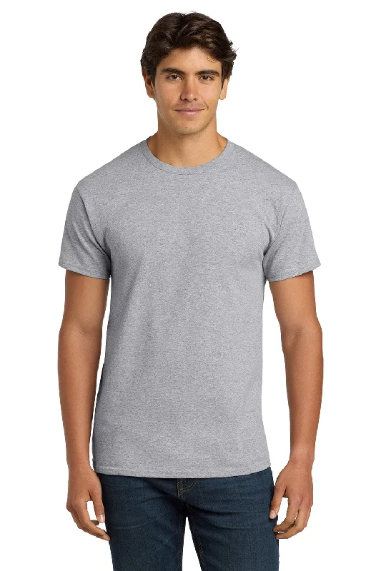 Men’s short-sleeve xylem tees-Hanes Mens ComfortSoft Short Sleeve Crewneck T-Shirt - Light Steel Grey