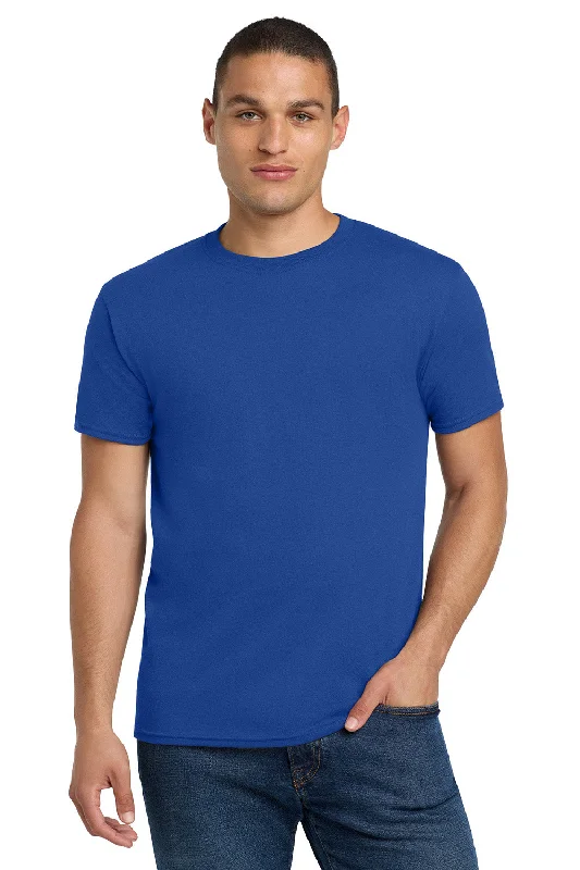 Men’s short-sleeve scarp tees-Jerzees Mens Dri-Power Moisture Wicking Short Sleeve Crewneck T-Shirt - Royal Blue