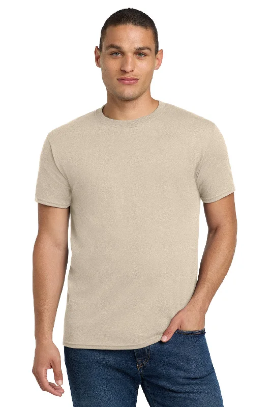 Men’s short-sleeve pike shirts-Jerzees Mens Dri-Power Moisture Wicking Short Sleeve Crewneck T-Shirt - Sandstone