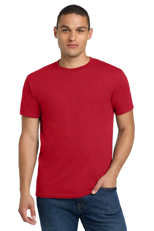 Men’s short-sleeve mesa shirts-Jerzees Mens Dri-Power Moisture Wicking Short Sleeve Crewneck T-Shirt - True Red