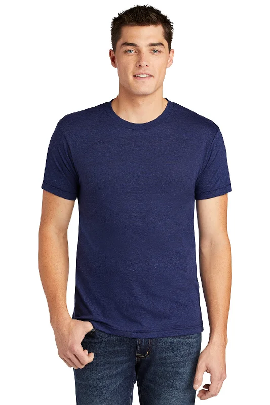 Men’s short-sleeve hilt tees-American Apparel Mens Track Short Sleeve Crewneck T-Shirt - Indigo Blue