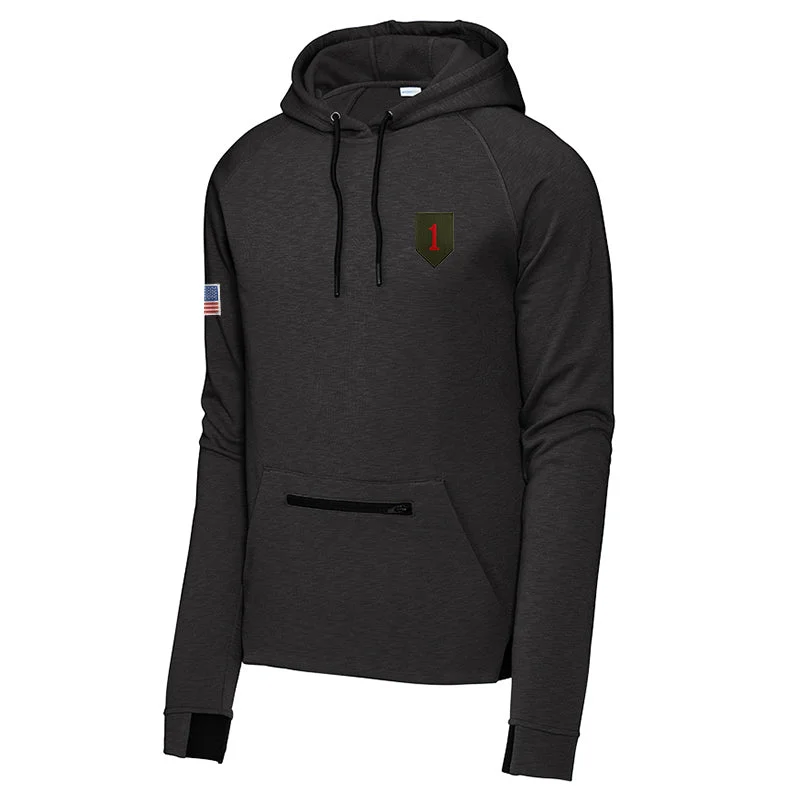 mens hoodie with trendy color options-1st Infantry Strive Pullover