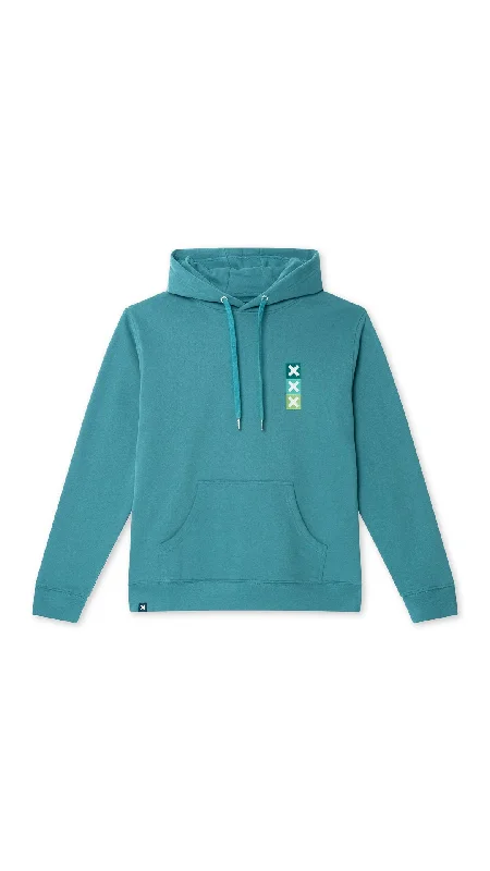 mens hoodie for winter sports activities-HOODIE SQUARE AMAZON GREEN