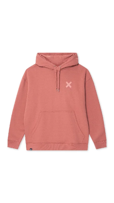 mens hoodie with casual everyday vibe-HOODIE KARMA CORAL