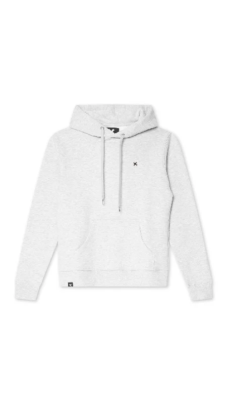 mens hoodie for bold streetwear looks-HOODIE PATCH LIGHT GREY MELANGE