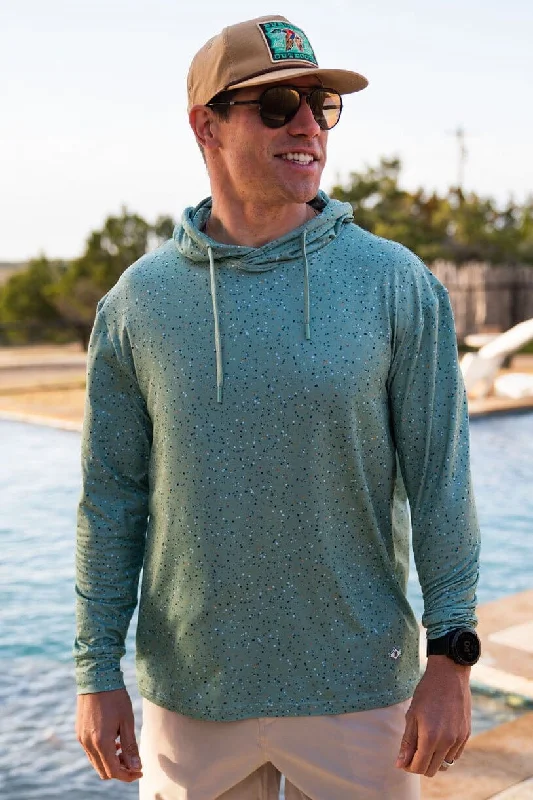 mens hoodie for versatile fashion looks-Performance Hoodie - Green Speckled