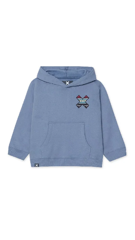 mens hoodie for on-the-go lifestyle-HOODIE KIDS CLASSIC SKY BLUE