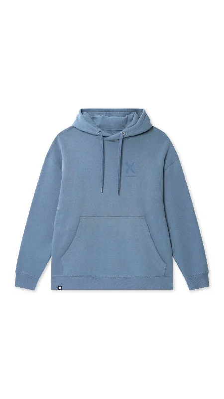 mens hoodie with unique style twist-HOODIE KARMA SKY BLUE