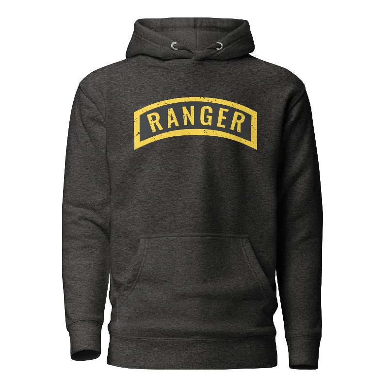 mens hoodie for evening outings-CLT - Vintage Ranger Tab Hoodie