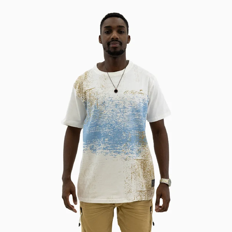 Men’s short-sleeve mesa shirts-Men's Reubin Graphic Print Short Sleeve T Shirt