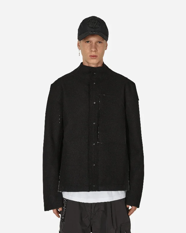 men's jackets for urban and outdoor wear-Burel® Wool Jacket Black