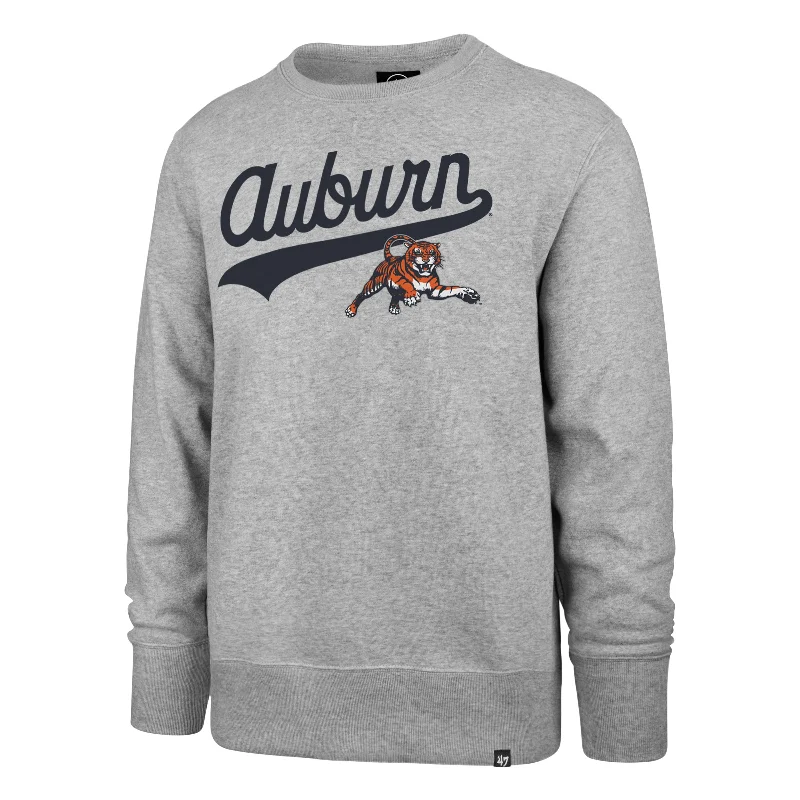 mens hoodie for casual city walks-AUBURN TIGERS VINTAGE '47 HEADLINE CREW