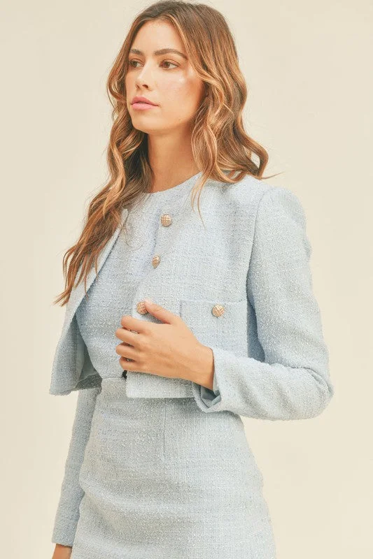 ChatGPT 说：Business Class Chic Premium Cotton Blend Jacket - Final Sale