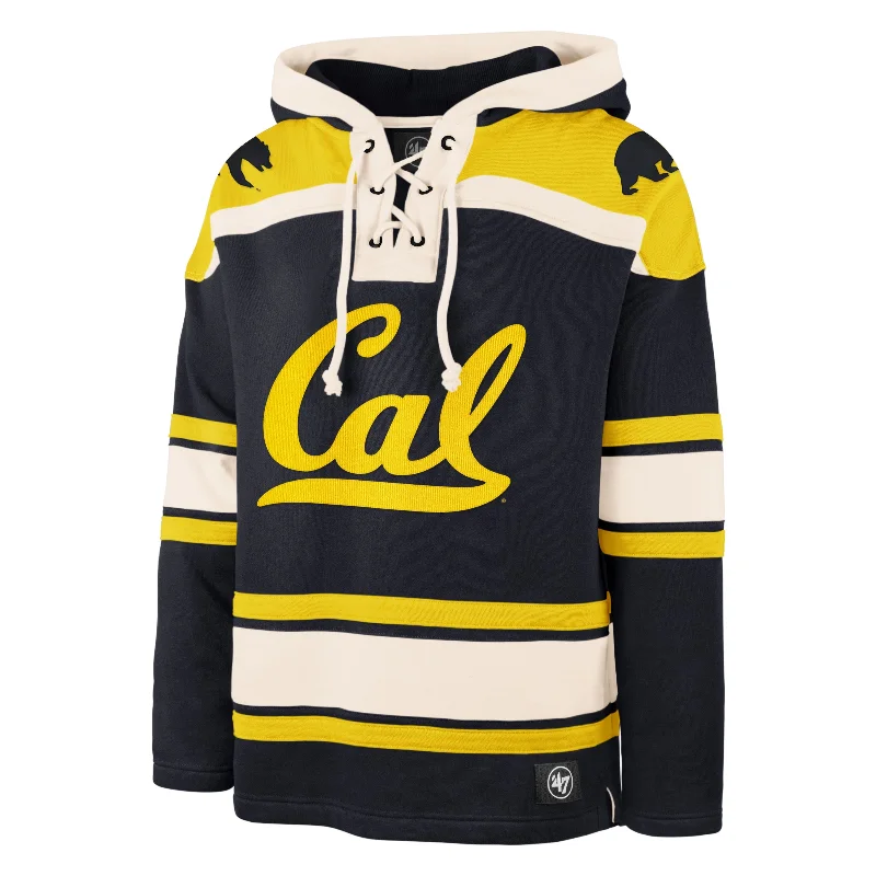 mens hoodie with cozy fit design-CAL - BERKELEY GOLDEN BEARS SUPERIOR '47 LACER HOOD