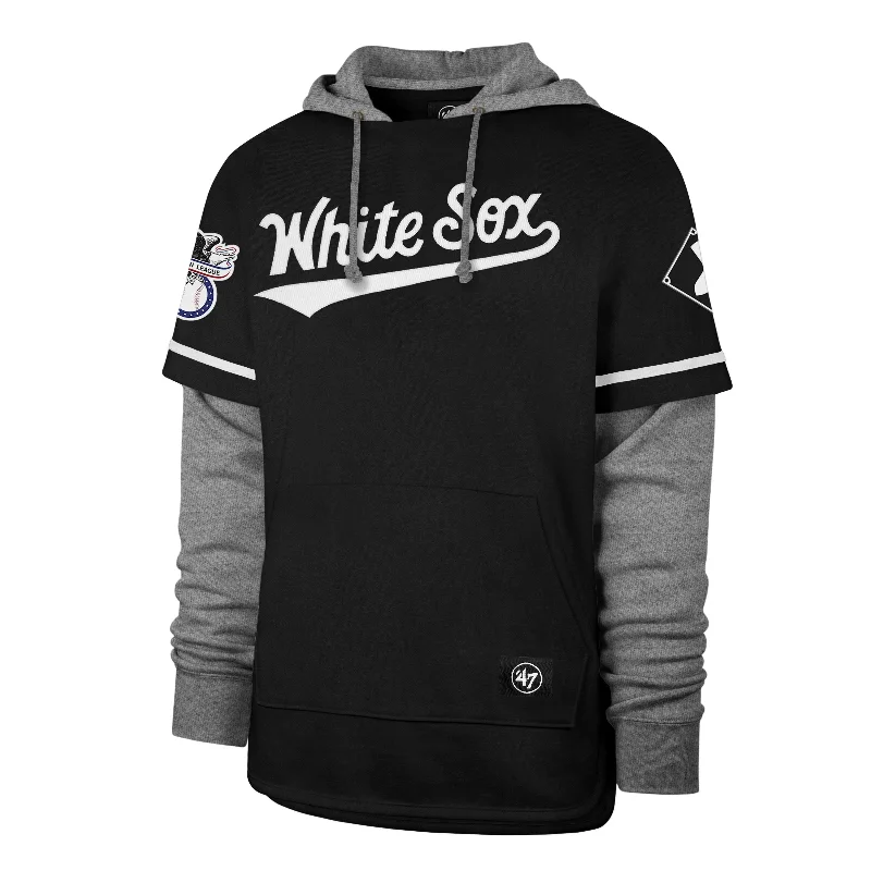 mens hoodie for fashionable fall days-CHICAGO WHITE SOX TRIFECTA '47 SHORTSTOP PULLOVER HOOD