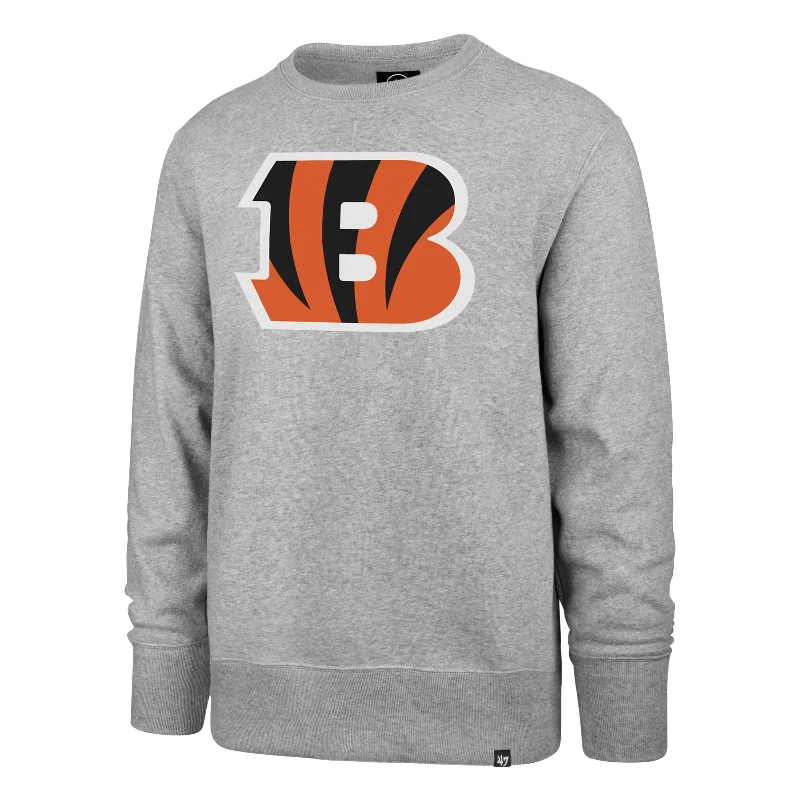 mens hoodie with comfortable hoodie design-CINCINNATI BENGALS IMPRINT '47 HEADLINE CREW