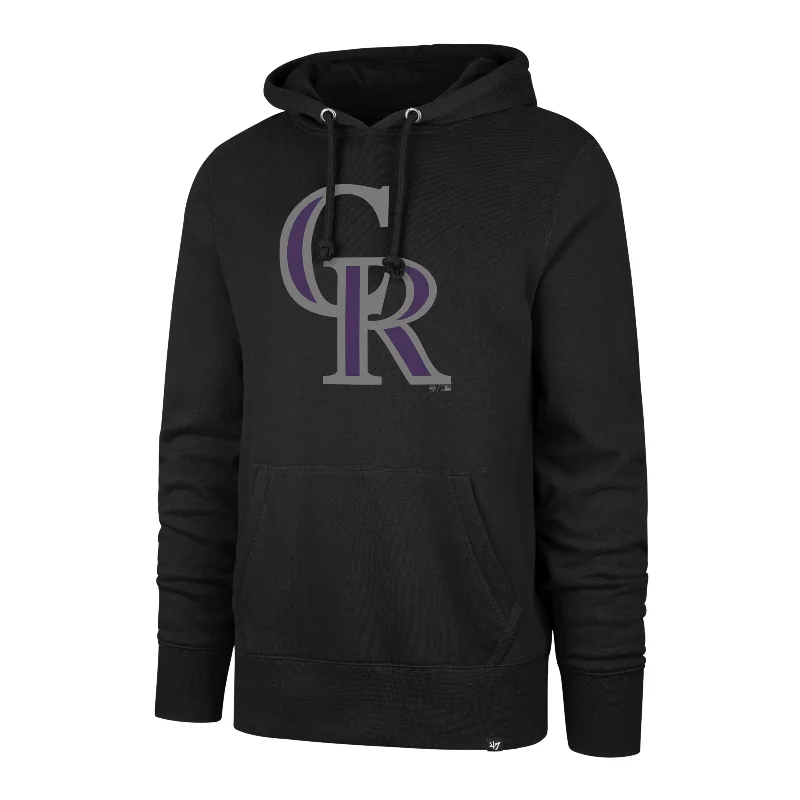 mens hoodie with bold contrast details-COLORADO ROCKIES IMPRINT '47 HEADLINE HOOD