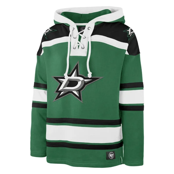 mens hoodie for active men’s wear-DALLAS STARS '47 SUPERIOR LACER PULLOVER HOOD