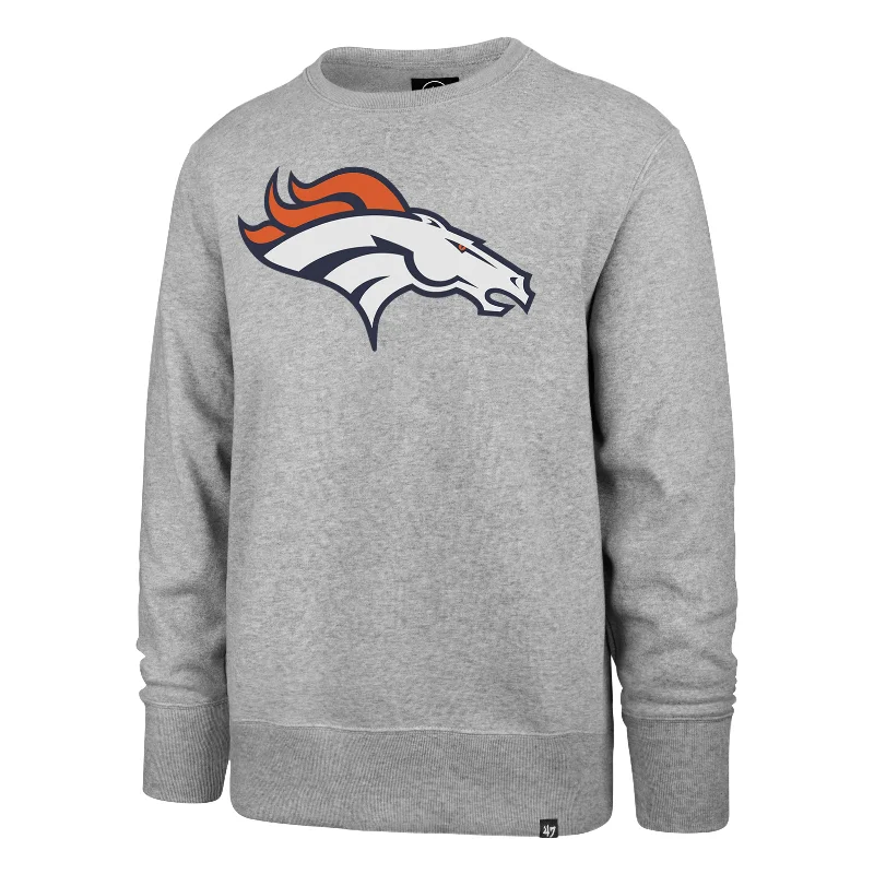 mens hoodie with reflective elements-DENVER BRONCOS IMPRINT '47 HEADLINE CREW