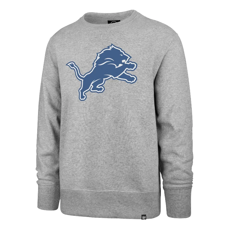 mens hoodie for active comfort-DETROIT LIONS IMPRINT '47 HEADLINE CREW