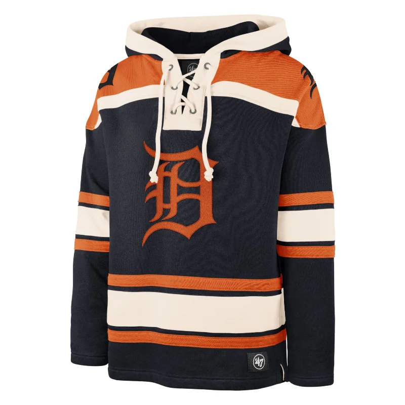 mens hoodie with hoodie for ultimate comfort-DETROIT TIGERS SUPERIOR '47 LACER HOOD