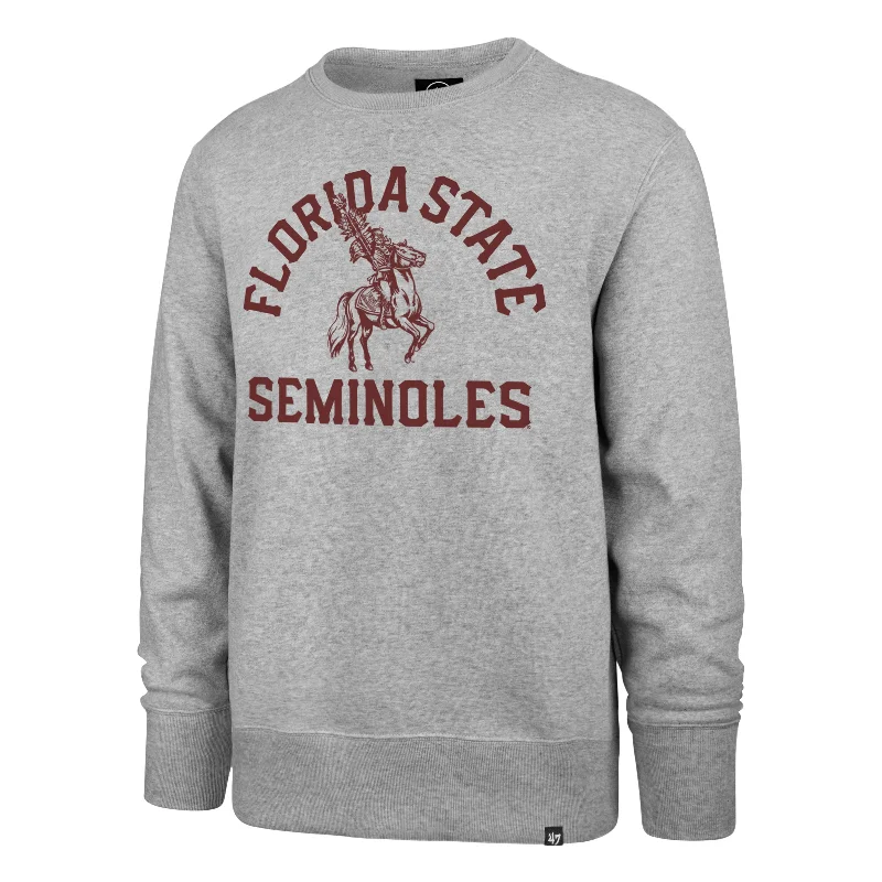 mens hoodie with sporty details-FLORIDA STATE SEMINOLES VINTAGE '47 HEADLINE CREW