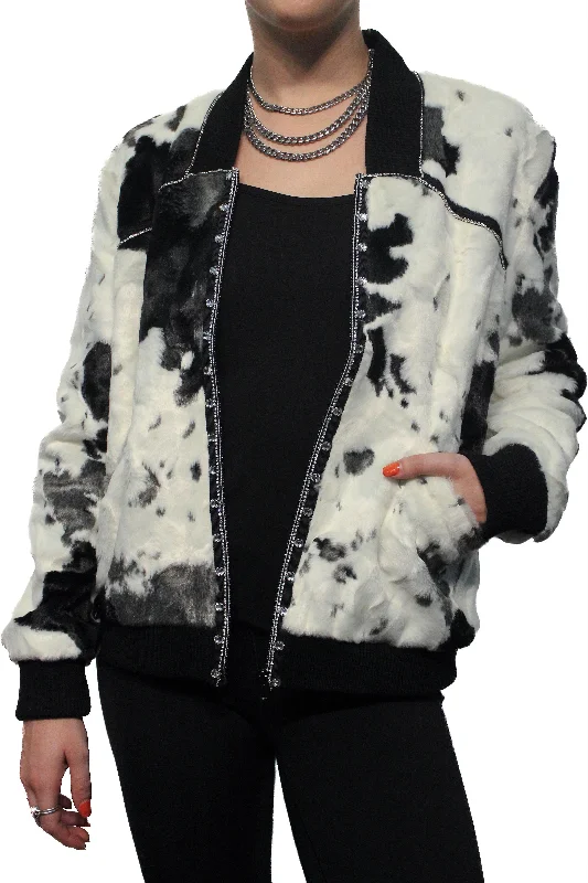 men's jackets with sporty cut-Fun in Fur Bomber Jacket