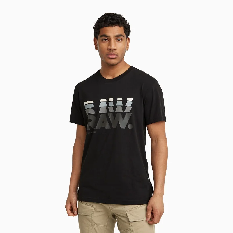 Men’s short-sleeve jett tees-Men's Raw Graphic Crew Neck T Shirt