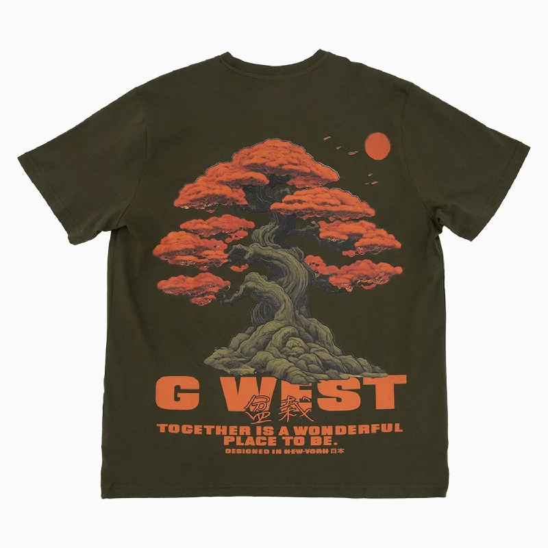 Men’s short-sleeve lagoon tops-Men's Bonsai Tree Short Sleeve T Shirt