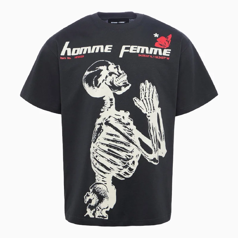 Men’s short-sleeve knoll polos-Men's Skeleton Short Sleeve T-Shirt