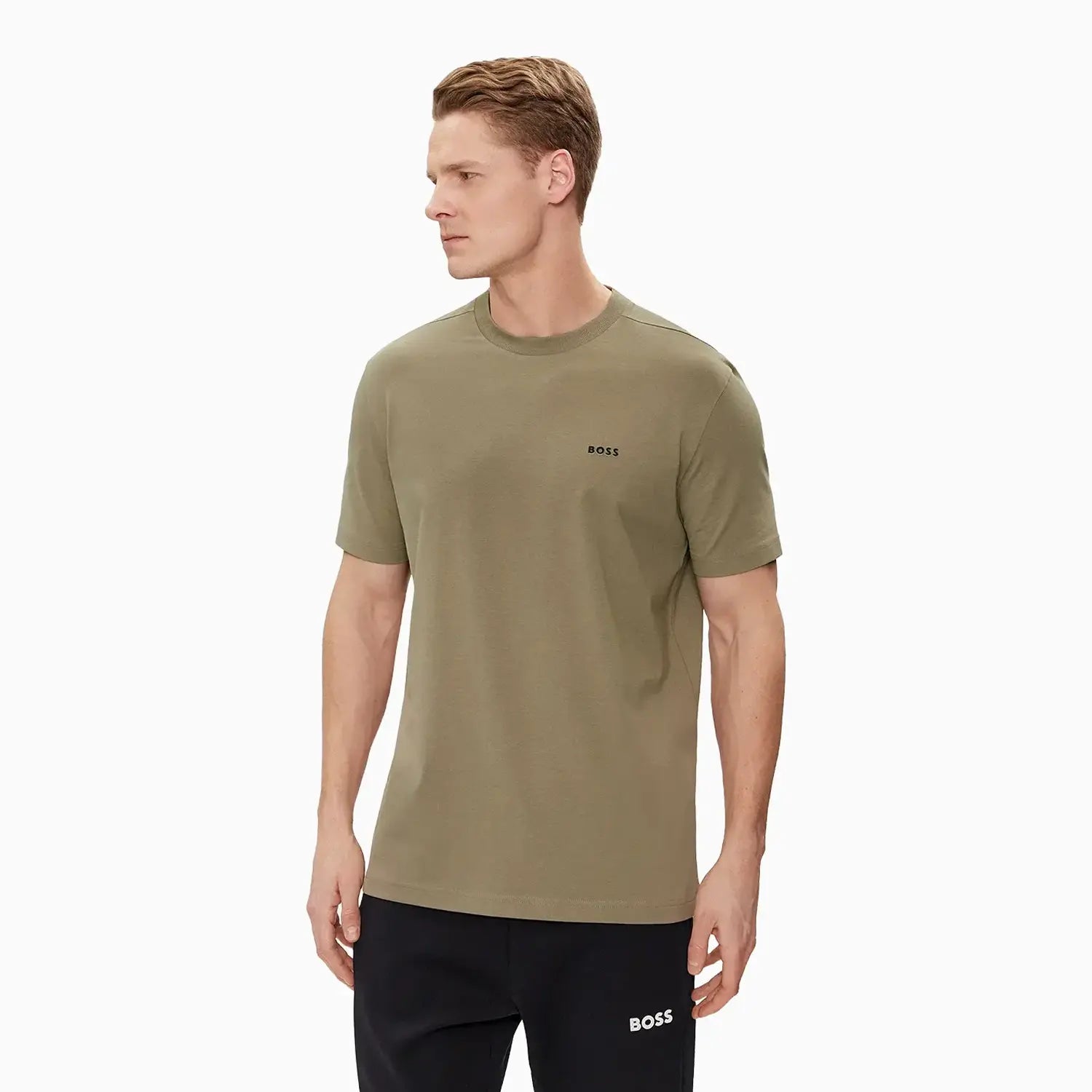 Men’s short-sleeve valley polos-Men's Stretch Cotton Regular Fit T-Shirt With Contrast Logo