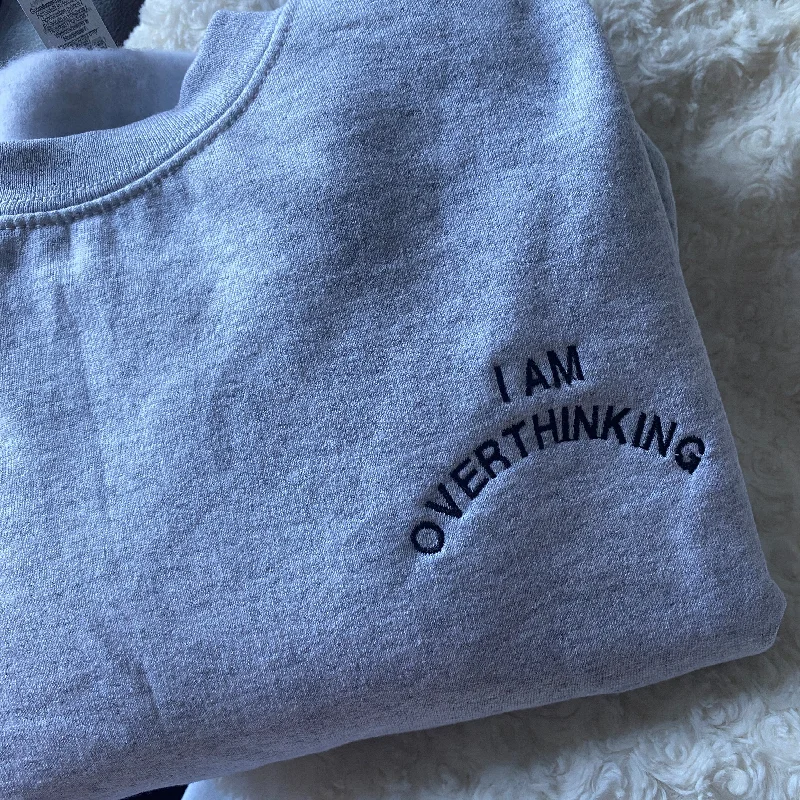 mens hoodie for the active lifestyle man-I am.. customised embroidered sweatshirt