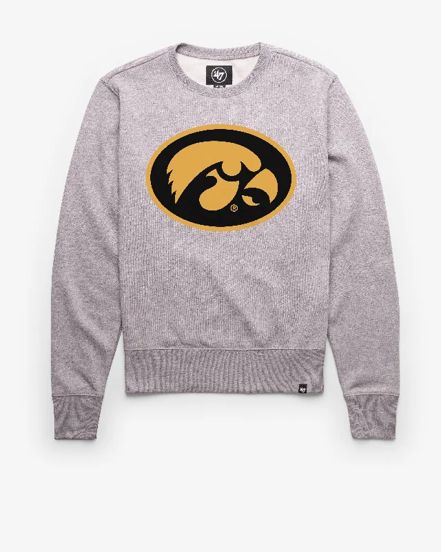 mens hoodie for post-sport comfort-IOWA HAWKEYES IMPRINT '47 HEADLINE CREW