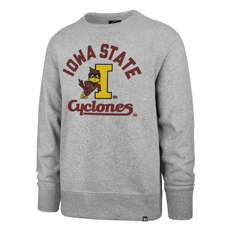 mens hoodie for casual fit style-IOWA STATE CYCLONES VINTAGE IMPRINT '47 HEADLINE CREW