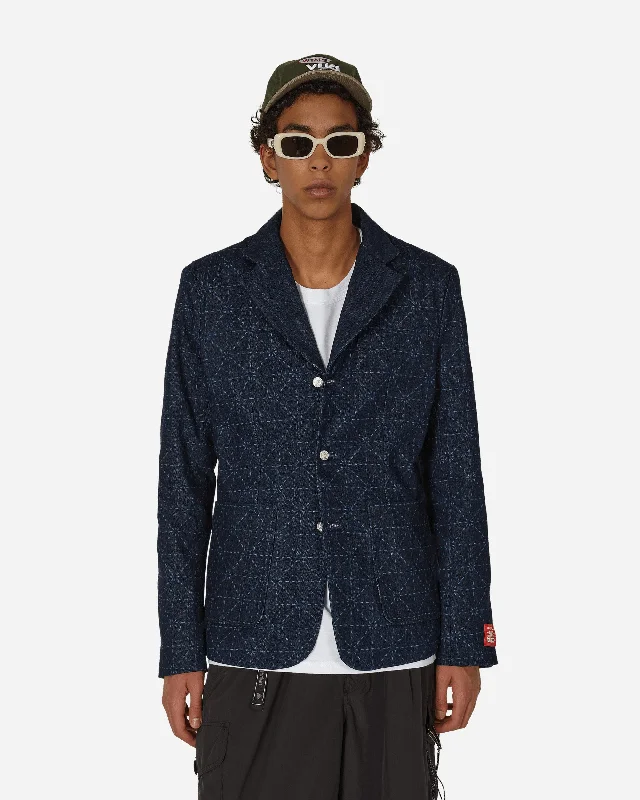 men's jackets for seasonal transitions-Levi’s® Printed Denim Blazer Rinse Blue