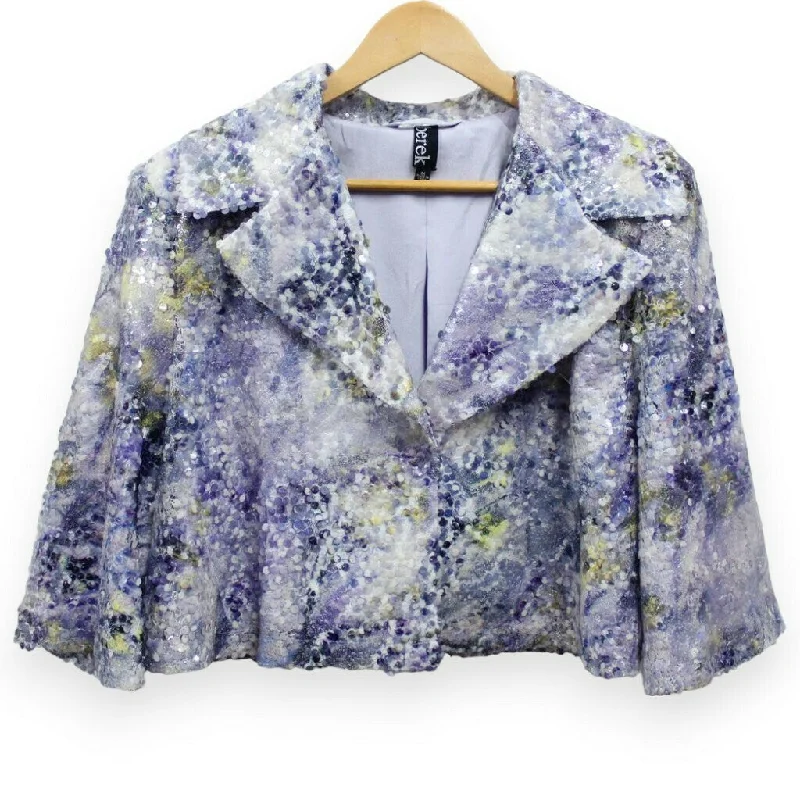 men's jackets with extra insulation-Lavender Glitz Bolero