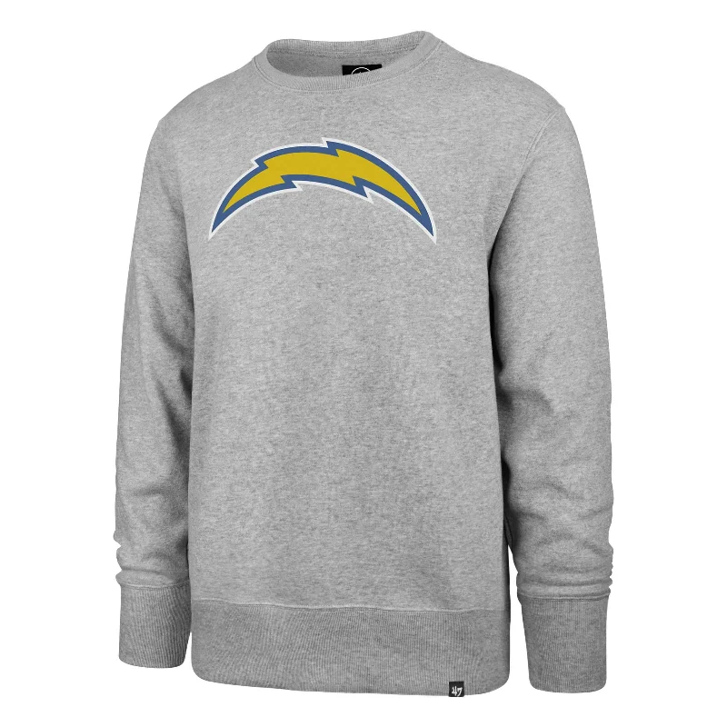 mens hoodie for stylish active days-LOS ANGELES CHARGERS IMPRINT '47 HEADLINE CREW