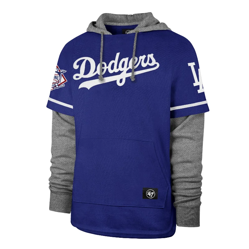 mens hoodie for easygoing fashion-LOS ANGELES DODGERS TRIFECTA '47 SHORTSTOP PULLOVER HOOD